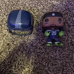 Richard Sherman Funko Pop With Helmet Attachment