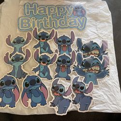 Stitch Cupcakes and Cake Toppers