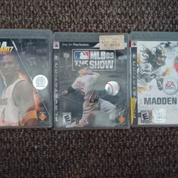 Play Station 3 Sport Games Lot Of  3