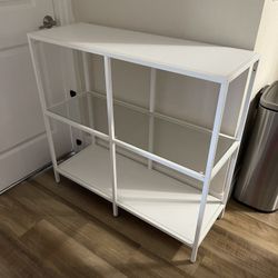 white shelf