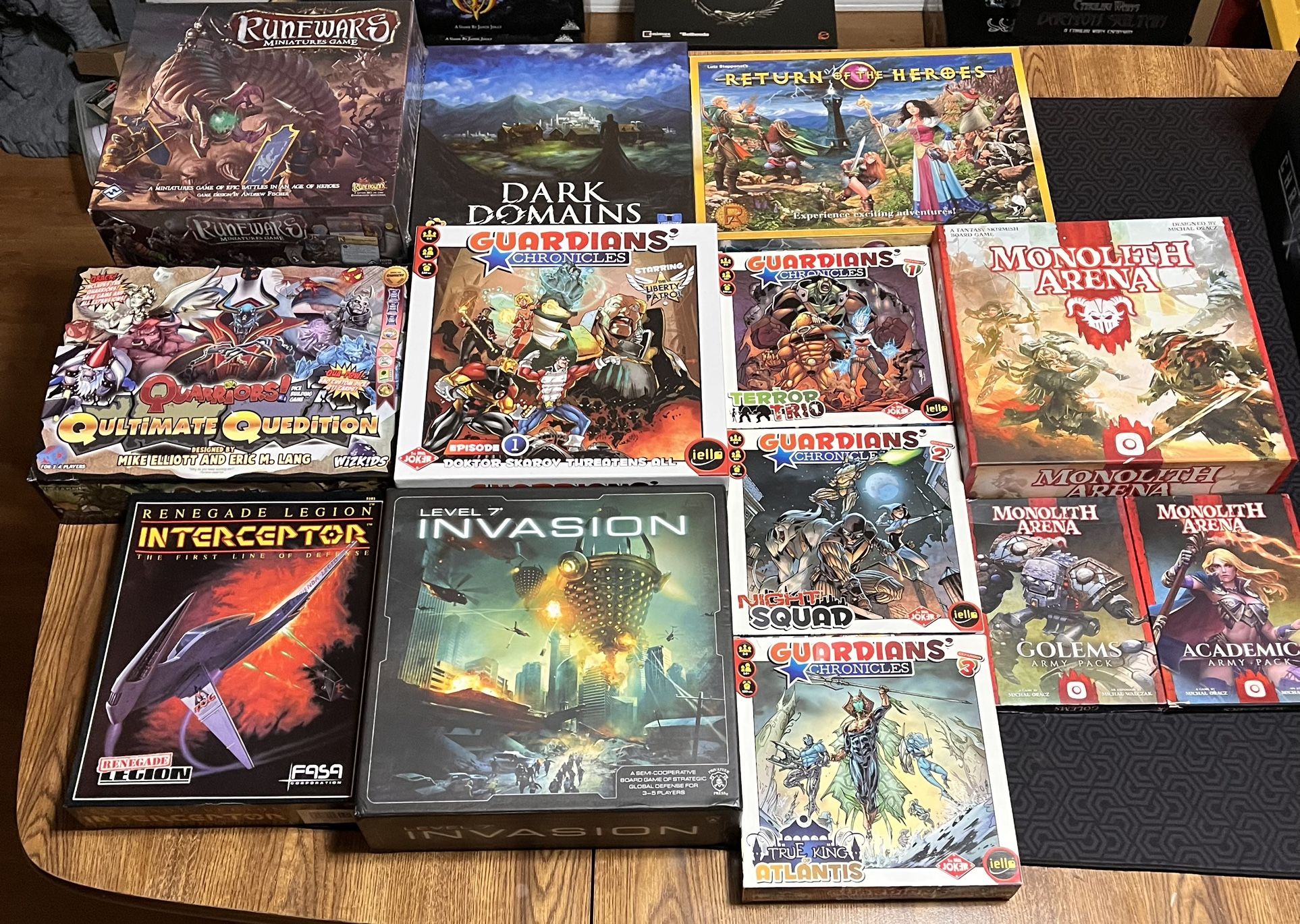 Board Game LOT Fantasy Sci Fi New Kickstarter