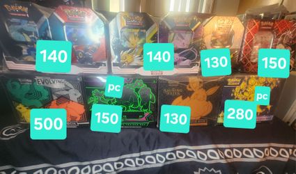 Pokemon Center ETB sealed and Tins
