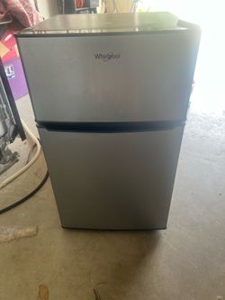 Mini fridge in freezer