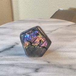 2.5" Approximately Labradorite Slab Quartz Crystal 