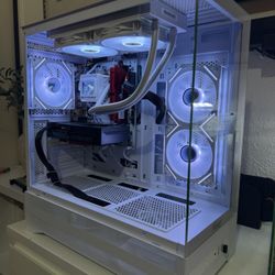 White Gaming Pc Computer Desktop RTX 5060 / Ryzen 5 5500