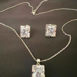 Gold Plated Necklace Earrings 