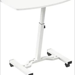 White Rolling Desk On Wheels