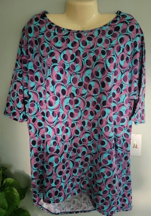 Lularoe DISNEY Nightmare Before CHRISTMAS TOP XL Tunic Women's 