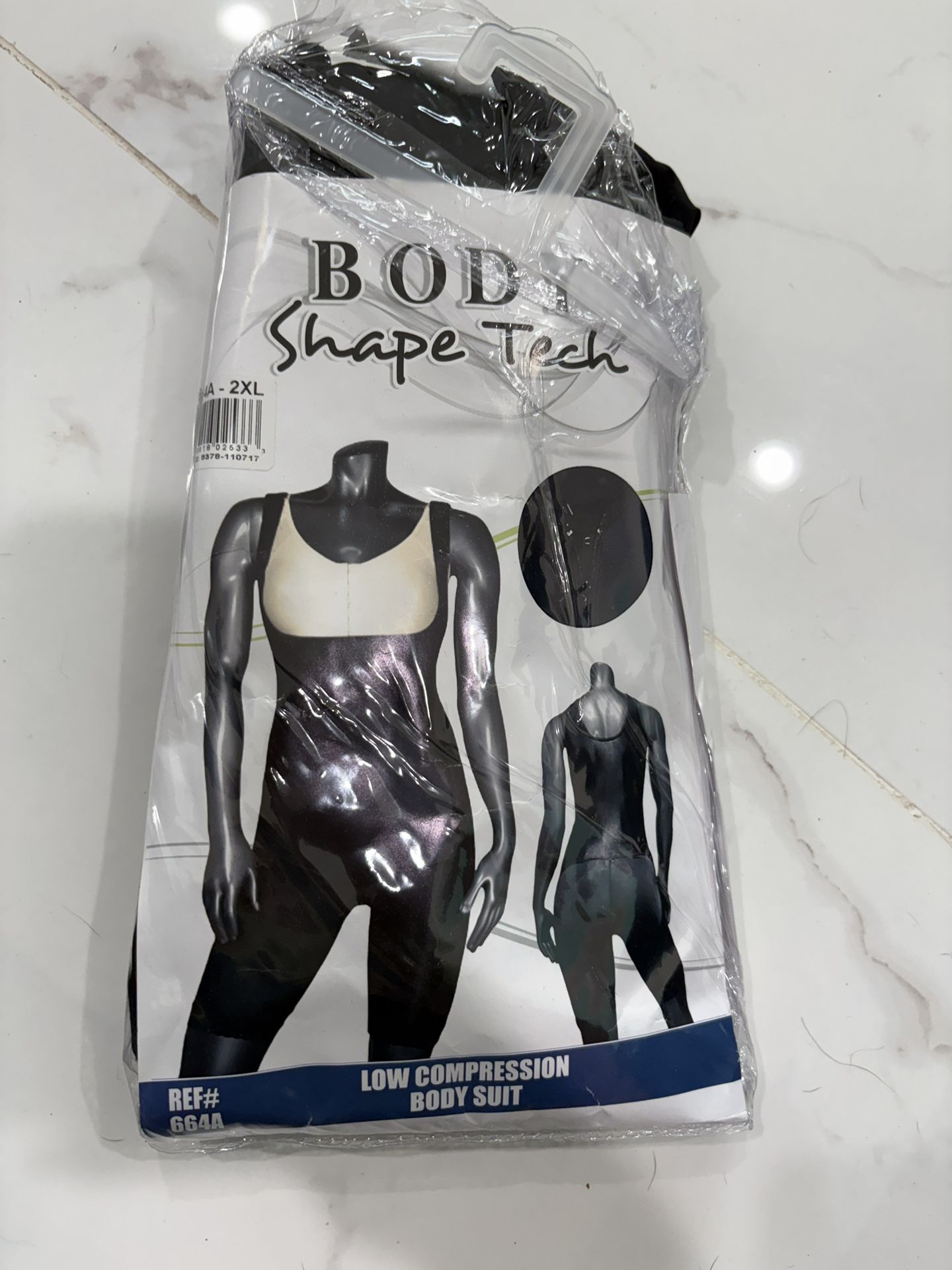 Black Low Compression Bodysuit