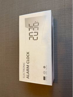Brand New Digital LED Alarm Clock USB Powered with Snooze & Dimmer