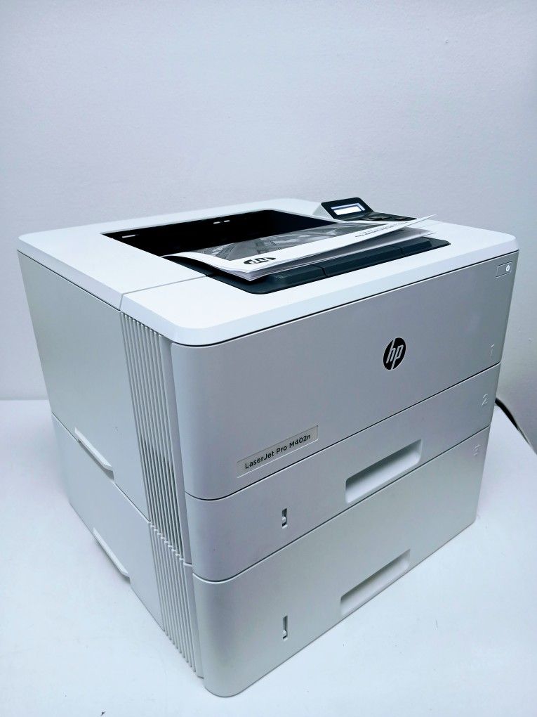 Laser Printer DUAL-TRAY || Hp LaserJet Pro M402n || Prints Automatically Both Sizes LEGAL And LETTER || Speed Up To 40ppm || USB2.0 || Network || Ethe