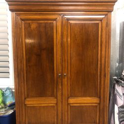 Wooden Armoire, Inside is 5’3 x 4’2