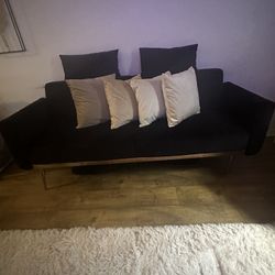 2 Velvet Flared Sleeper Sofas 