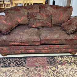 Sofa And Love Seat With Cushions
