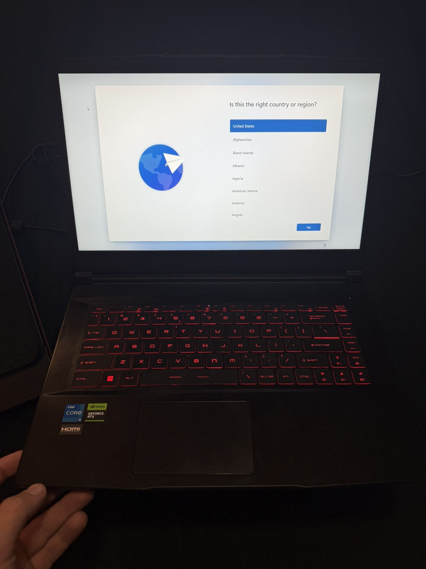 MSI Gaming Laptop And Cooler