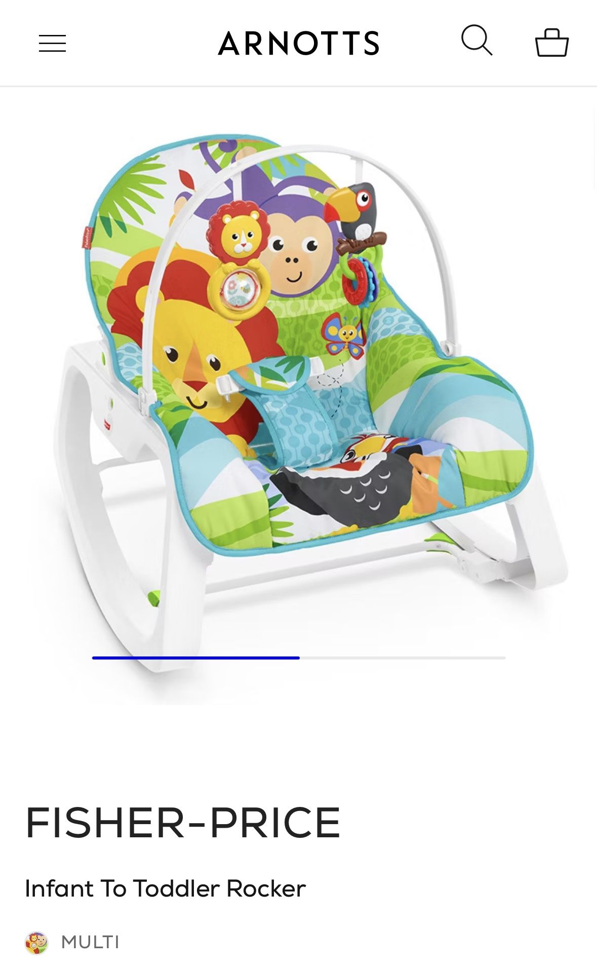 Fischer Price Rocking And Vibrating Baby Rocker *New Condition*