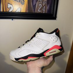 Jordan Retro 6 Low Infrared White 