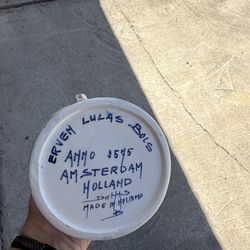 Vintage delft ceramic decanter