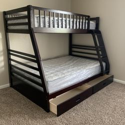 $699 Brand New Full/twin Bunk Bed With Mattresses (Read Description Below)