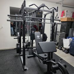 Smith Machine 2001 | Multi-Use Adj Bench | Gym Equipment | Fitness | Squat Rack | Excercise |🔴WEIGHTS AND BARBELL SOLD SEPARATELY 🔴 FREE DELIVERY 🚚