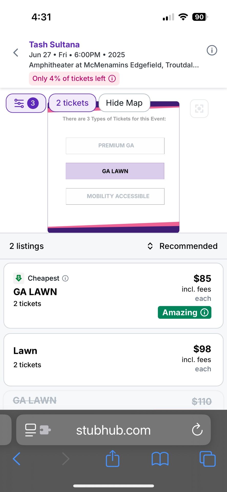 2 Tash Sultana Tickets For Tonight At Mcmenamins Edgefield