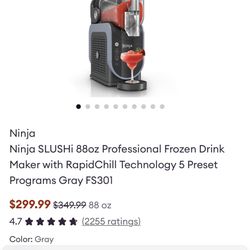 NINJA SLUSHI PROFESSIONAL FROZEN DRINK 