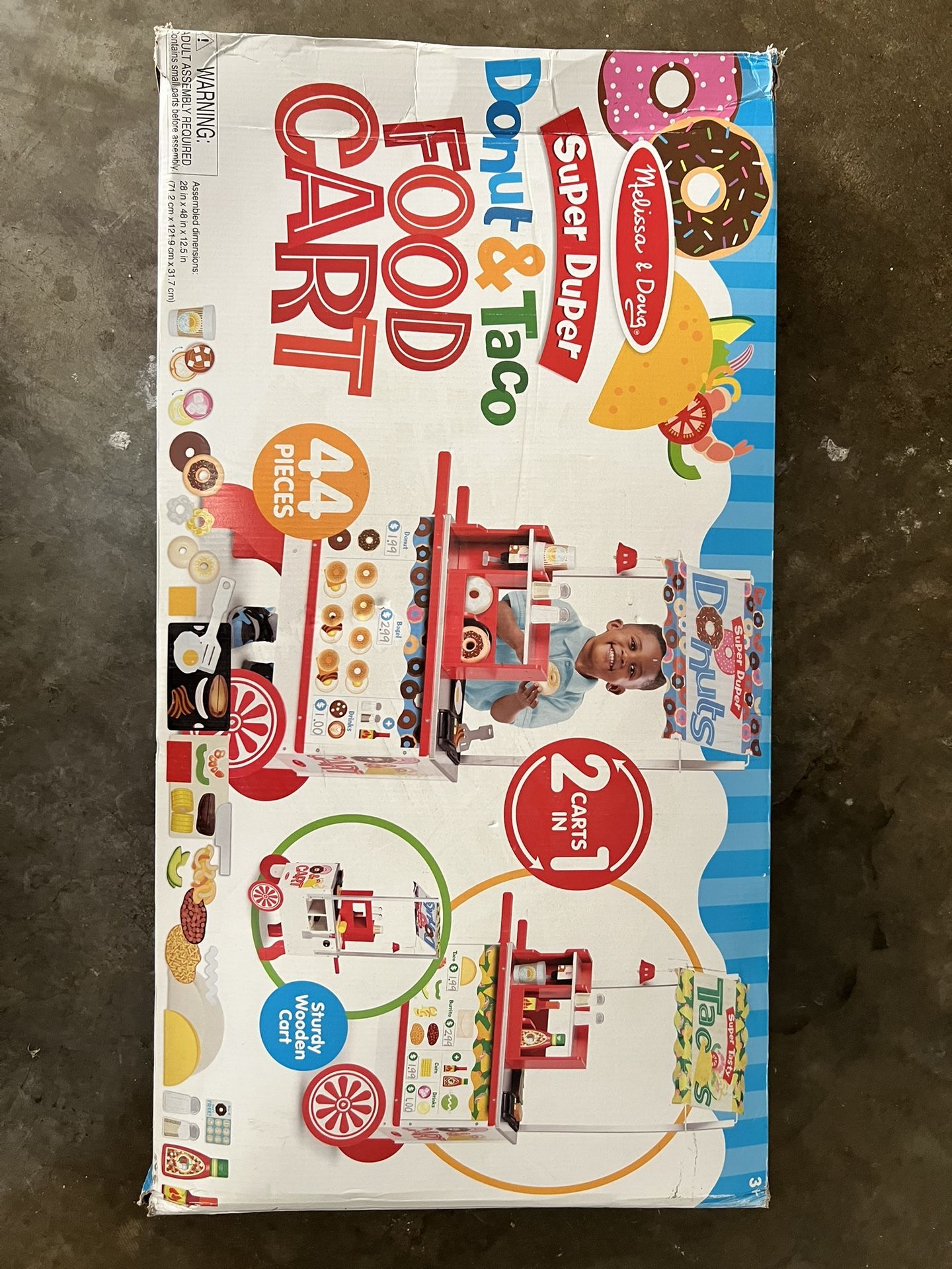 Melissa and Doug Donut And Taco Food Cart.