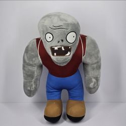 Plants vs Zombies Gargantuar Plush 12" Stuffed Animal Video Game Grey Brute