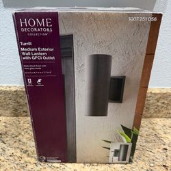 NEW / BELOW RETAIL Home Decorators Turill Exterior Wall Light Porch Lantern