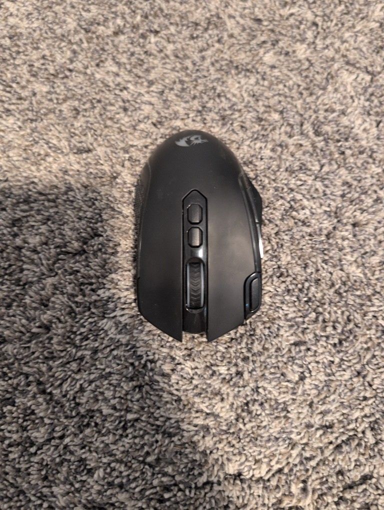 Redragon M810 Pro Wireless Gaming Mouse, 10000 DPI Wired/Wireless Gamer Mouse w/Rapid Fire Key, 8 Macro Buttons, 45-Hour Reliable Power Capacity and R