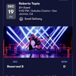Roberto Tapia Tickets 