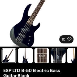 ESP LTD B-50 Electric Bass Guitar Black