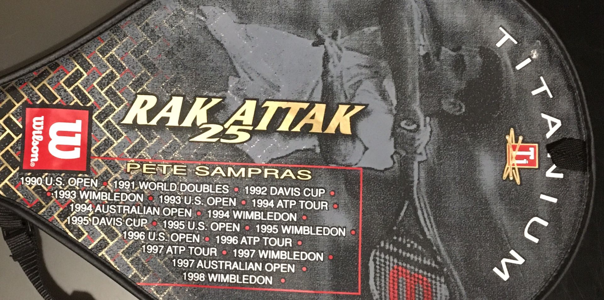 (2) Pete Sampras RAK ATTAK 25 Tennis Rackets