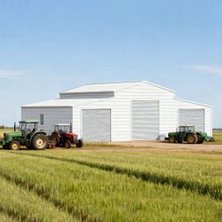 42FT x 30FT Heavy-Duty Metal Garage Storage Shed – Weather-Resistant Steel Structure for Home & Farm Use - The customer must have unloading capabiliti