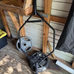 45lbs Plates And Hex Bar