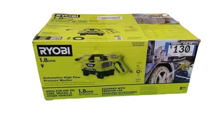 Ryobi Ry14am12 Green Corded Pressure Washer