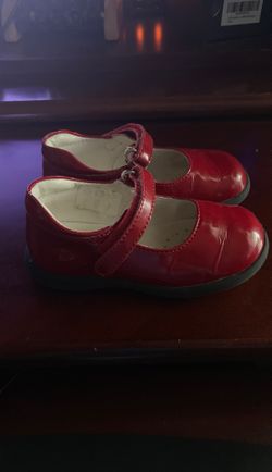 Primigi red pant leather Mary Jane shoes size 23