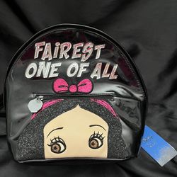 New Danielle Nicole Snow White Fairest One  Of All Glitter Backpack