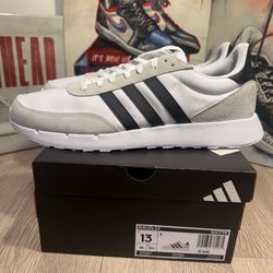 New Adidas Run 60s 2.0 Mens Shoes GX1739 White black Grey Sizes 8.5, 9, 9.5, 10, 10.5, 11, 11.5, 12, 12.5, 13, 14