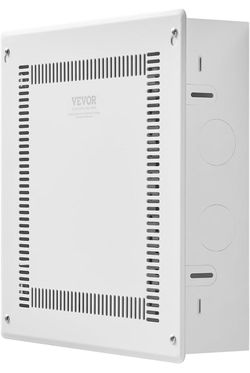 VEVOR Structured Media Enclosure, 14-Inch, Recessed in-Wall Media Box with Cover, Wall-Mount Cable Management Box Kit, Structured Wiring Multi-Media C