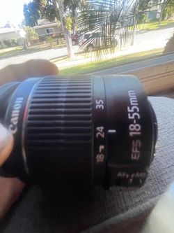 Cannon zoom lens ef-s 18 -55mm.