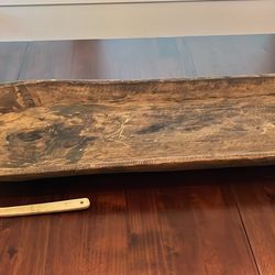 Antique Wooden Bread Bowl