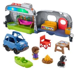 Fisher-Price Little People Light-up Learning Camper Playset