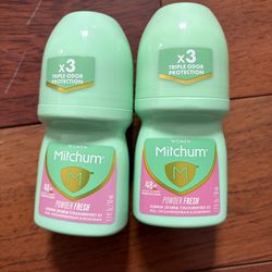 Mitchum deodorant roll on $2/each
