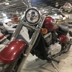 7″ DAYMAKER Kawasaki Vulcan Nomad 800 Chrome With Red Halo HID LED Light Bulb Headlight Motorcycle