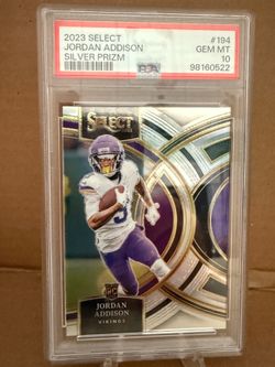 2023 Panini Select - Premier Level Jordan Addison #194 Silver Prizm (RC)