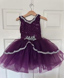 Girls Purple Sequin Tutu Dance Dress