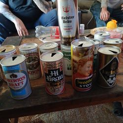 Old beer cans