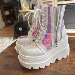 Rave Girl Platform Boots (never worn)