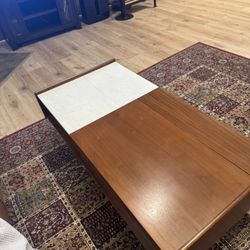 "West Elm Midcentury Pop Up Table (48"" single pop up)"